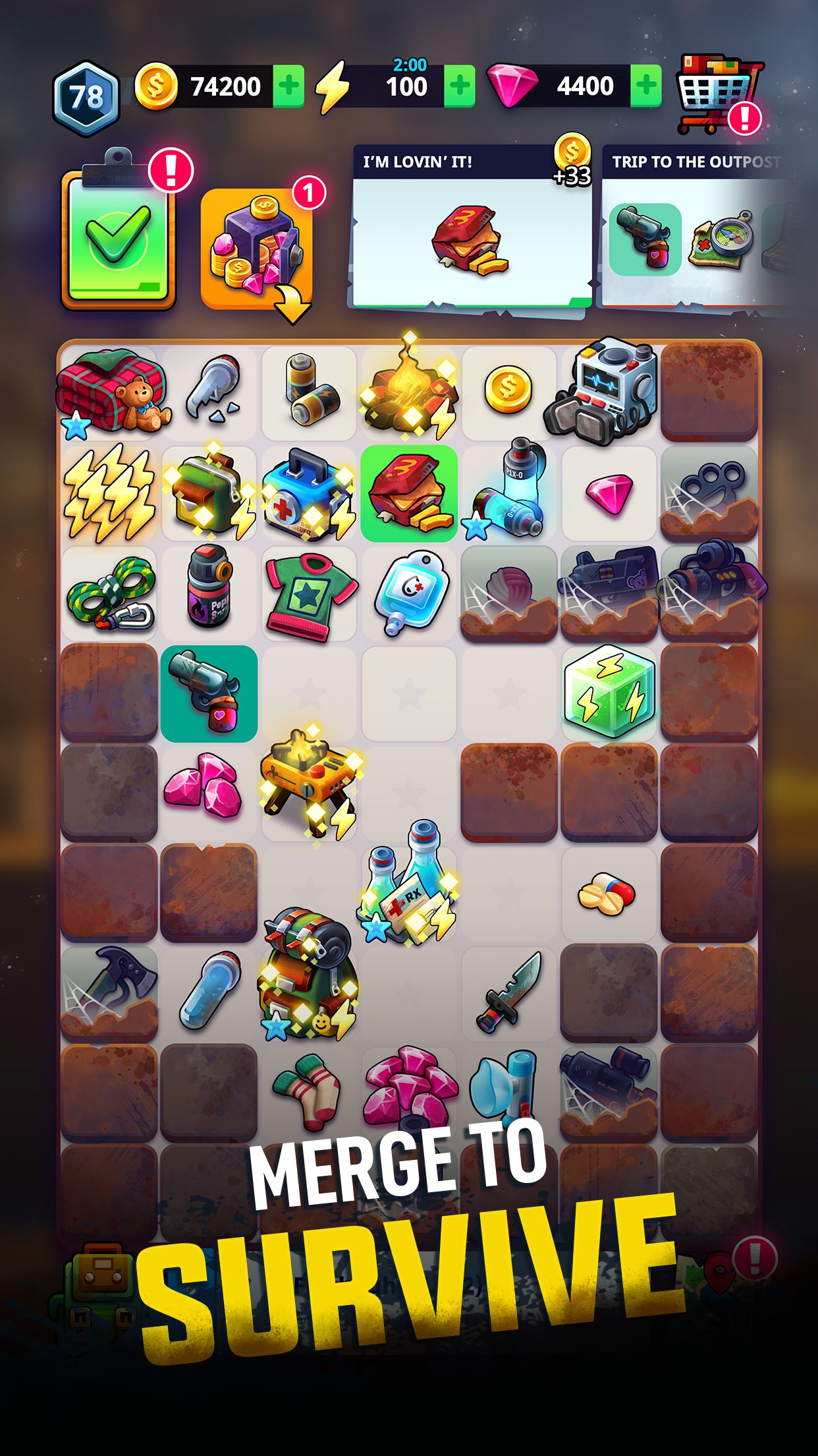 Merge 2 Survive screenshot 1
